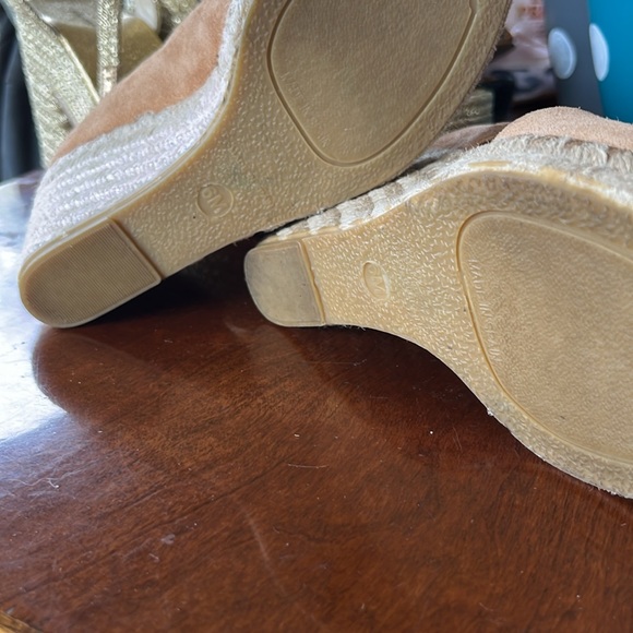 Vince Womens Suede Espadrille Wedge Sandals / 6 - Picture 3 of 5